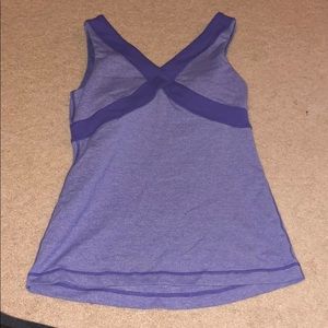 Purple lululemon workout top